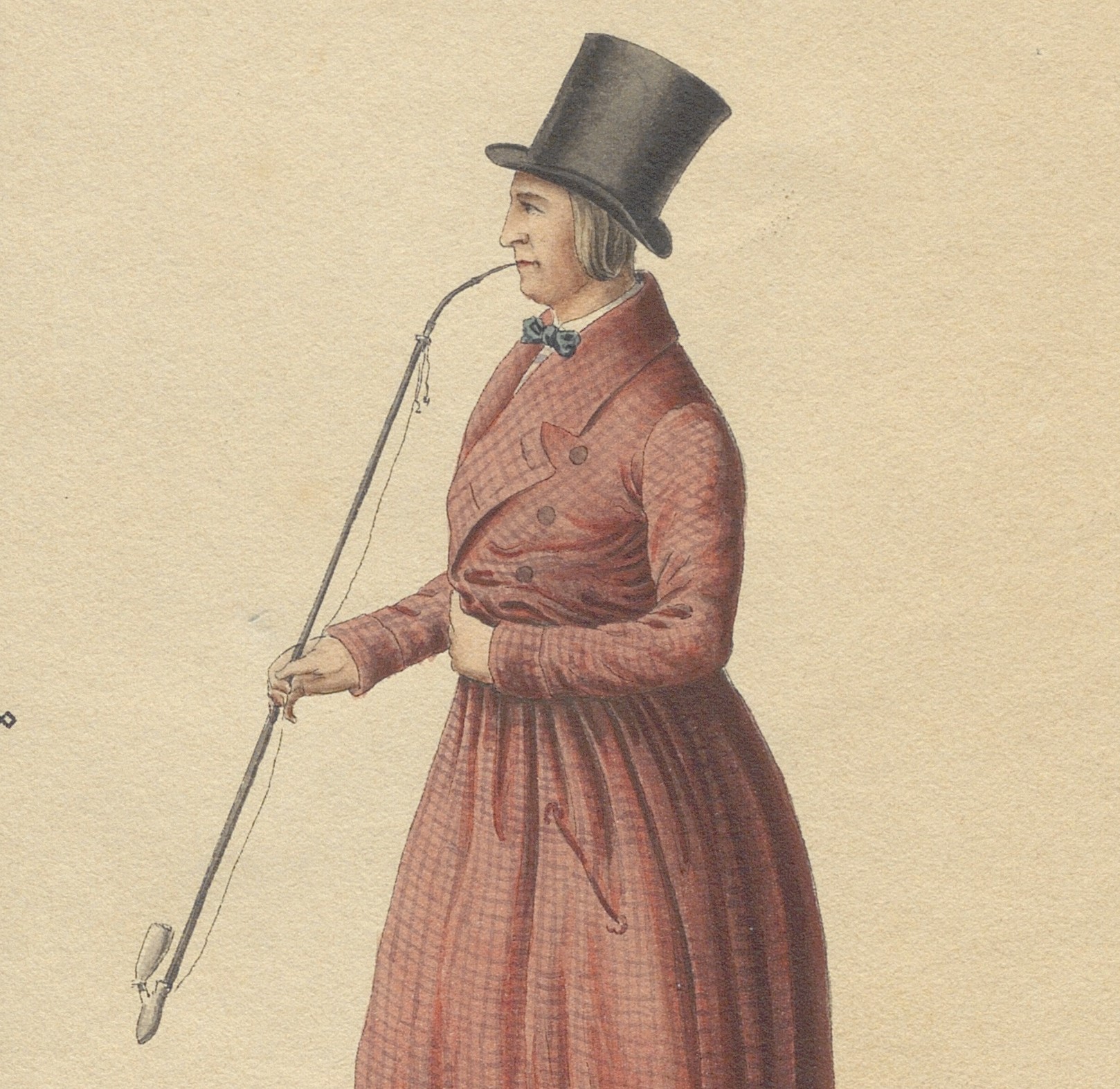 Johannes Gessner: Johanna Heusser in Vetters Haustalar, Zeichnung von 1850. Signatur: Hs FA 4aa: B 1.