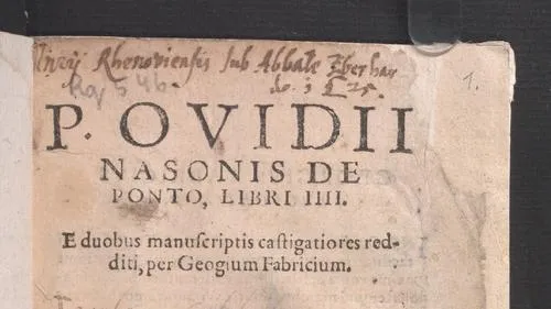 P. Ovidii Nasonis De Ponto, Libri IIII