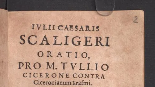 Iulii Caesaris Scaligeri Oratio Pro M. Tvllio Cicerone Contra Ciceronianum Erasmi : Eivsdem Hymni Sacri, Et Poemata Sacra