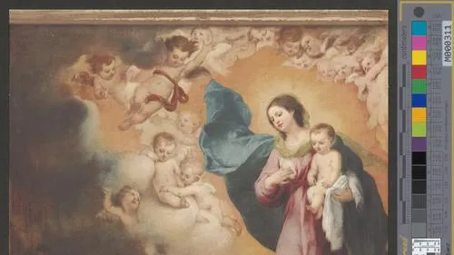 Aparición de la virgen à San Bernardo : Museo del Prado, Madrid