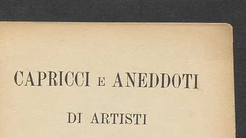 Capricci e aneddoti di artisti