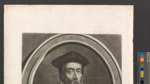 Joannes Hooperus : Episcs. Glocest: & Vigorns. Martirio Coronatus Ao. Dni. 1555