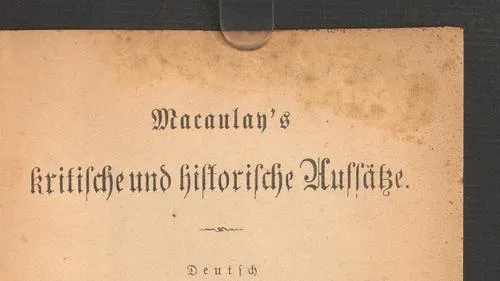 Macaulay's kritische und historische Aufsätze