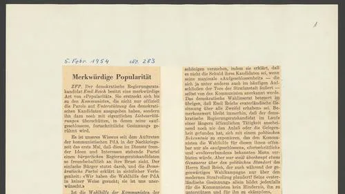 Artikel von 1954