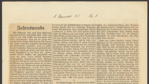 Artikel von 1935