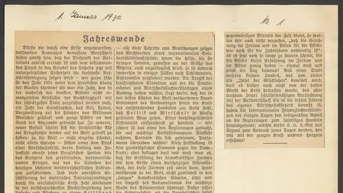 Artikel von 1932