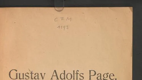 Gustav Adolfs Page : Historische Tragödie in 5 Aufzügen