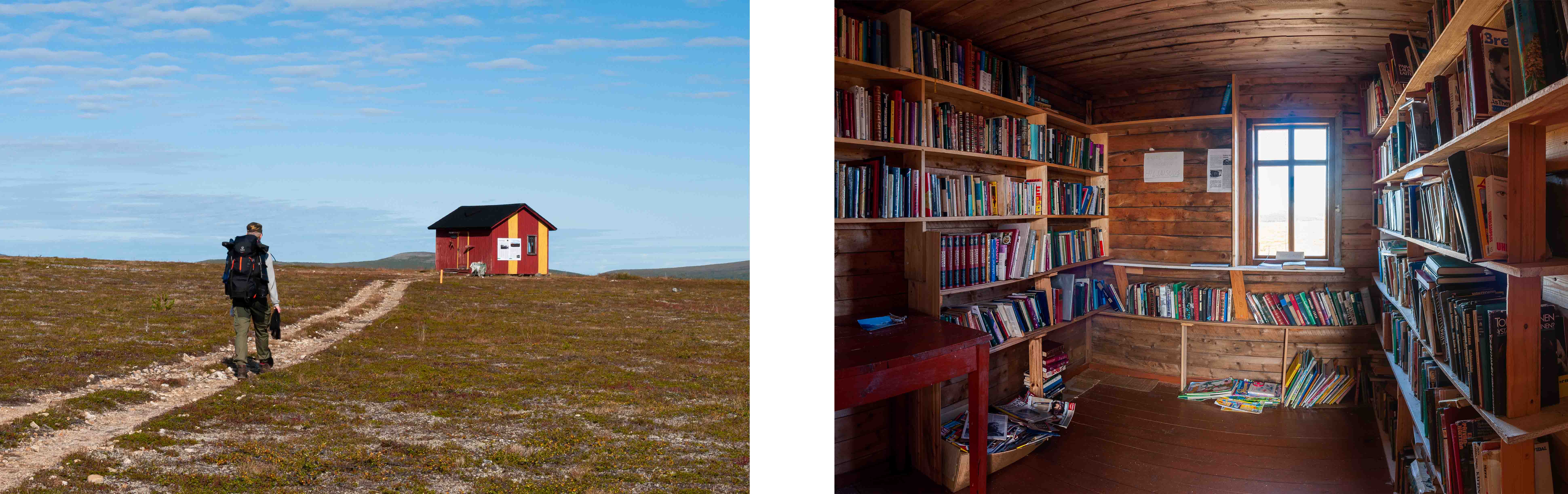 Die Karhu-Korhonen-Bibliothek befindet sich im Lemmenjoki-Nationalpark. Sie ist durch einen 30 Kilometer langen Fussmarsch erreichbar. Das Umblättern von Seiten mit nassen Fingern ist ausdrücklich untersagt. Die Bibliothek hat einige Kilometer entfernt eine Zweigstelle. 