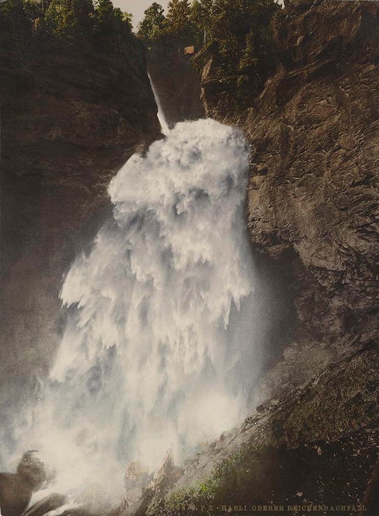 Abb. 7: Hasli. Oberer Reichenbachfall, 1901, Photochrom, Nr. 16874