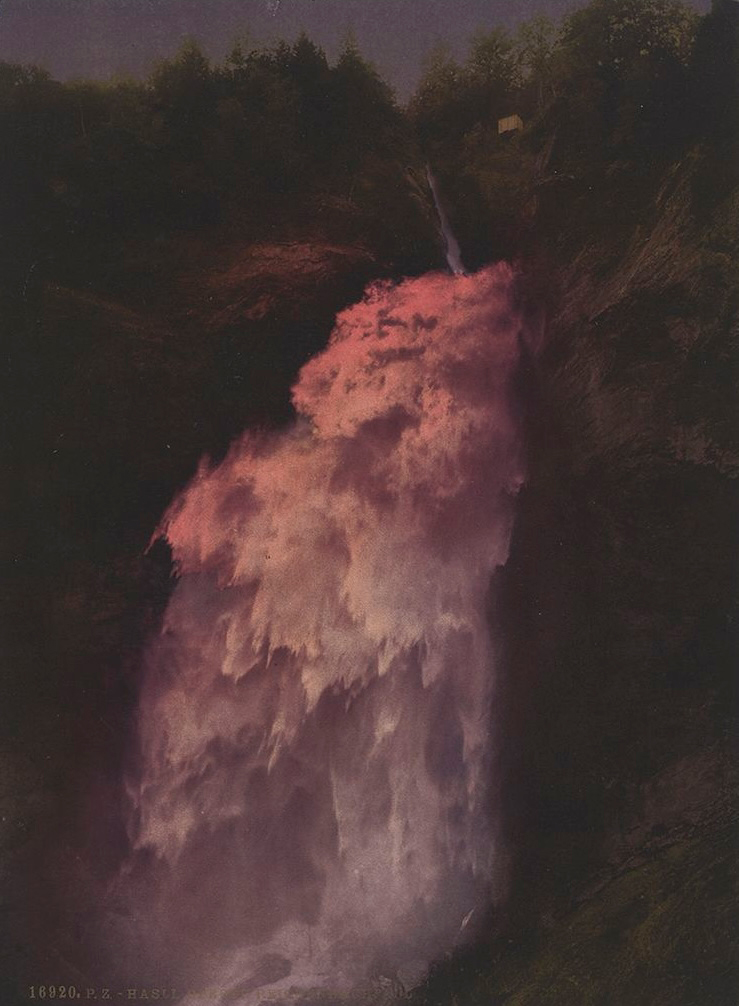 Abb. 8: Hasli. Oberer Reichenbachfall, 1901, Photochrom, Nr. 16920